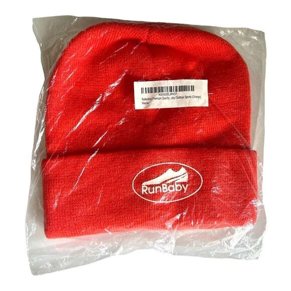 New in Package Unisex Runbaby Run Baby Reflective Beanie Skull Cap Winter Hat - Picture 3 of 3